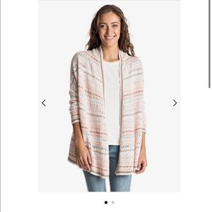 Roxy Miles away open front cardigan NWT